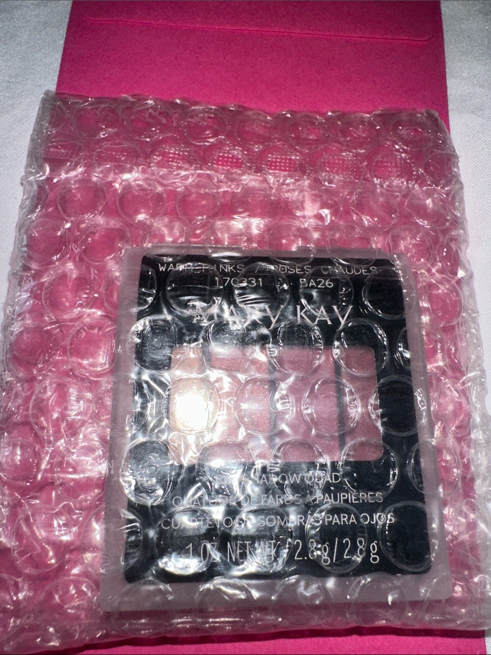 Mary Kay eyeshadow palette in pink and neutral shades